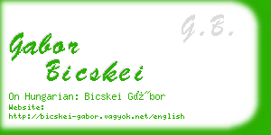 gabor bicskei business card